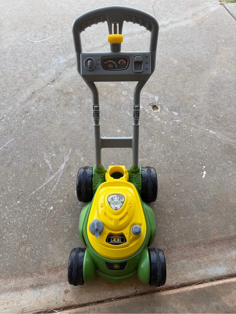 John Deere Green & Yellow Push Lawn Mower Toy for Kids